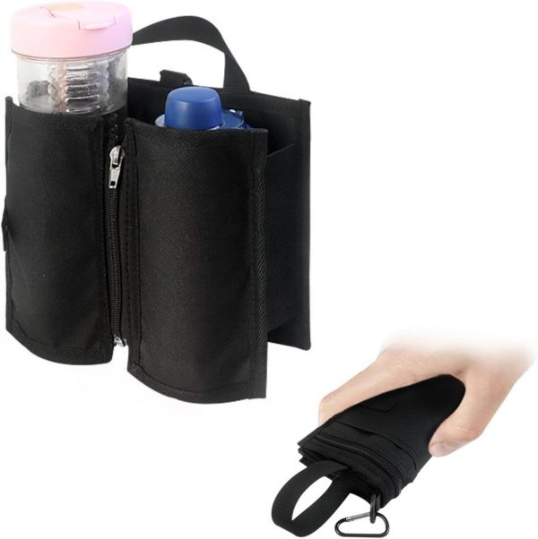 1PCS Luggage Travel Cup Holder Portable Cup Holder Travel Drink Bag Foldable Travel Cup Holder for Beverages Airport Travel Accessories