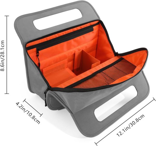 Reusable Insulated Drink Carrier with Handle, Portable Collapsible Drink Carrier, Foldable Drink Caddy Holder Organizer Tote Bag for Delivery Driver Hot and Cold Drinks - Image 2